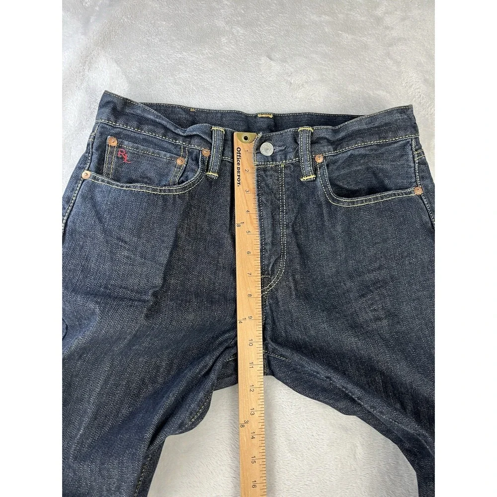VTG POLO RALPH LAUREN Jeans Men 33x30 Black 381 Slim Fit Final Destination USA